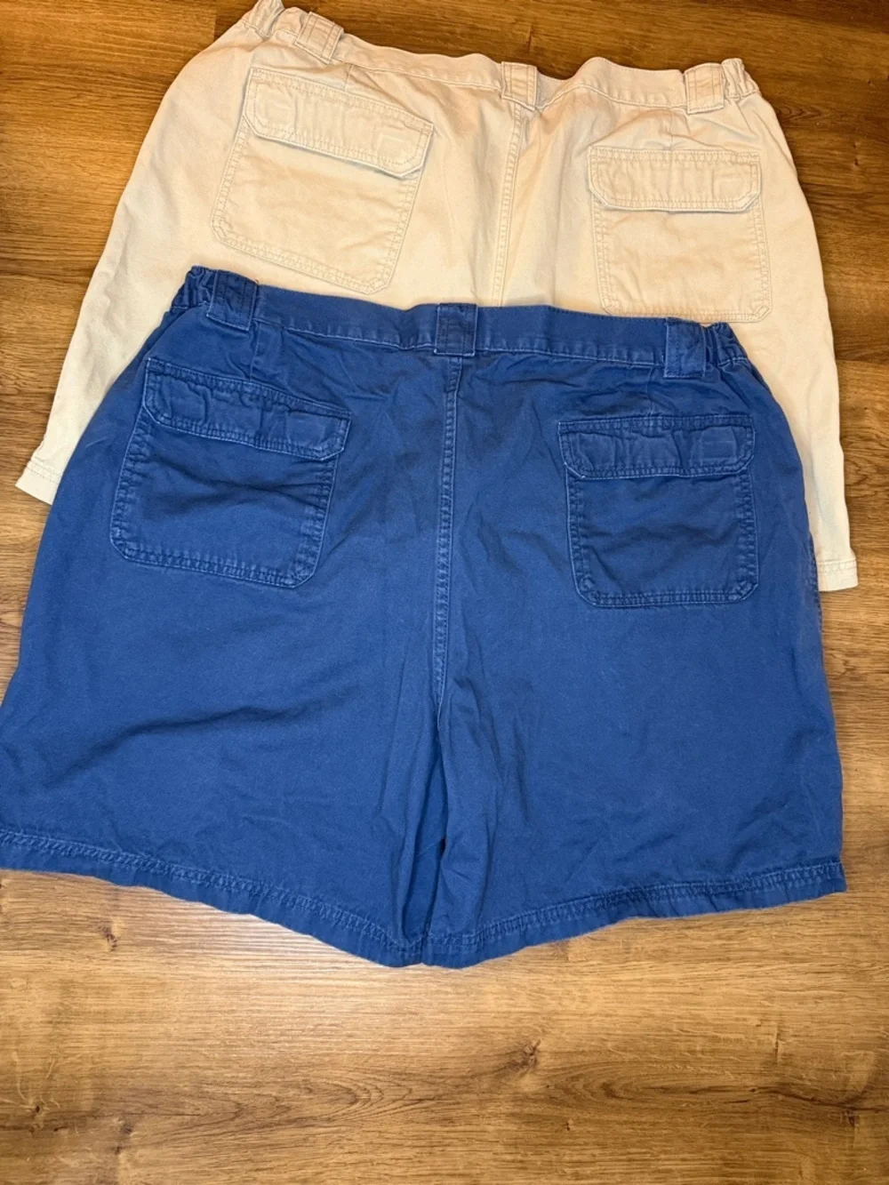 Croft & Borrow Cargo Shorts Hiking Summer Cotton Blue Khaki Lot of 2 Men’s 44